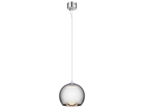 Elan Rendo 1-Light Chrome Glass LED Globe Mini Pendant