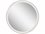 Elan Ryame Matte Silver 32'' Round LED Wall Mirror  ELA84170