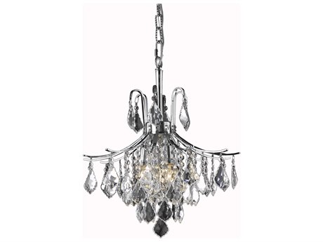 Elegant Lighting Amelia 6-Light Chrome Crystal Pendant