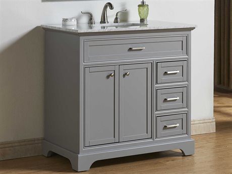 Elegant Lighting Americana Light Grey 36" Vanity