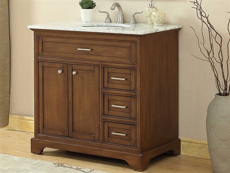 Elegant Lighting Americana Teak 36" Vanity