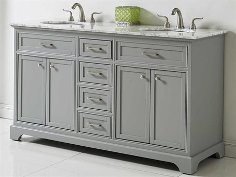 Elegant Lighting Americana Light Grey 60" Vanity