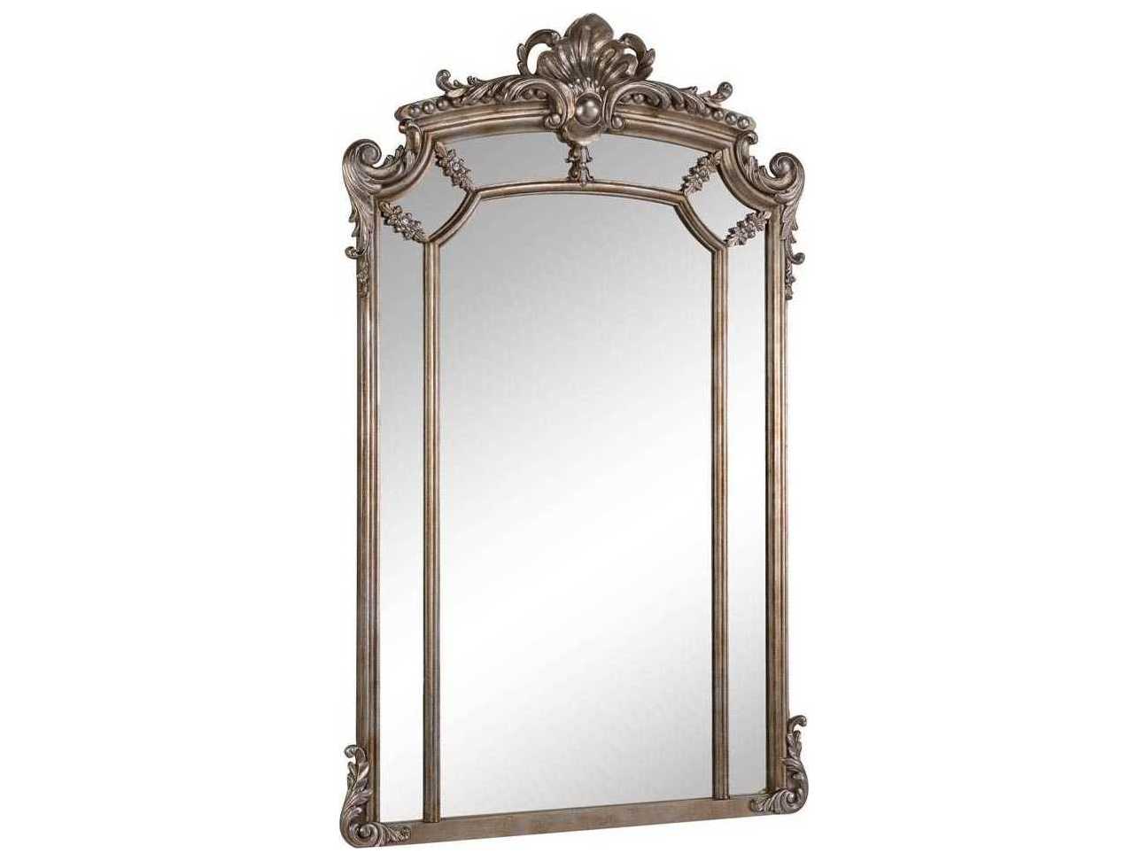 Elegant Lighting Antique 30''W x 48''H Silver & Clear Wall Mirror