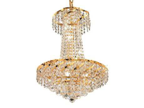Elegant Lighting Belenus 6-Light Gold Clear Crystal Empire Chandelier