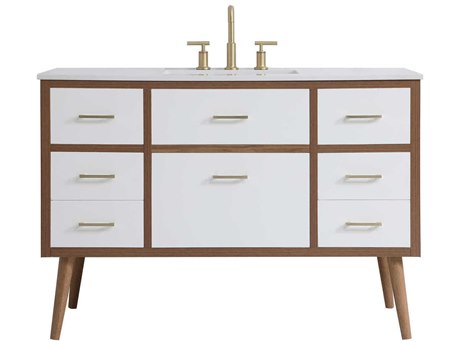 Elegant Lighting Boise White 48" Vanity