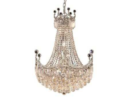 Elegant Lighting Corona 15-Light Chrome Clear Crystal Empire Chandelier