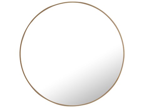 Elegant Lighting Eternity Brass Round Wall Mirror