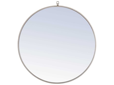 Elegant Lighting Eternity Silver Round Wall Mirror