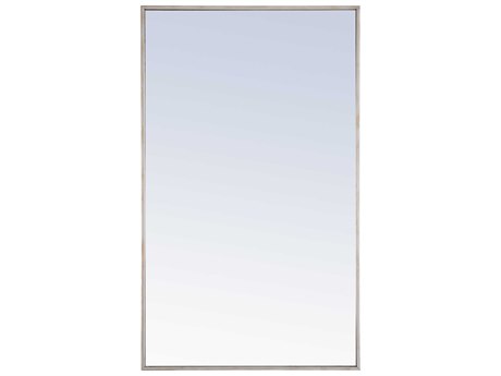 Elegant Lighting Eternity Silver Rectangular Wall Mirror