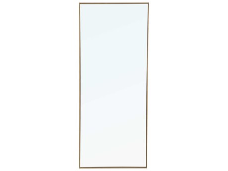 Elegant Lighting Eternity Brass Rectangular Wall Mirror