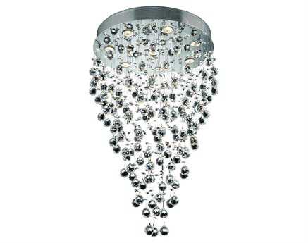 Elegant Lighting Galaxy 9-Light Chrome Clear Crystal Pendant