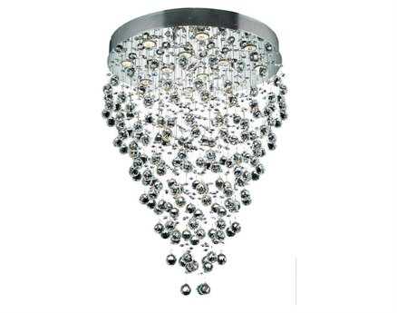 Elegant Lighting Galaxy 12-Light Chrome Clear Crystal Pendant
