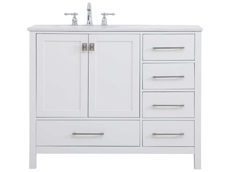 Elegant Lighting Irene White 42" Vanity