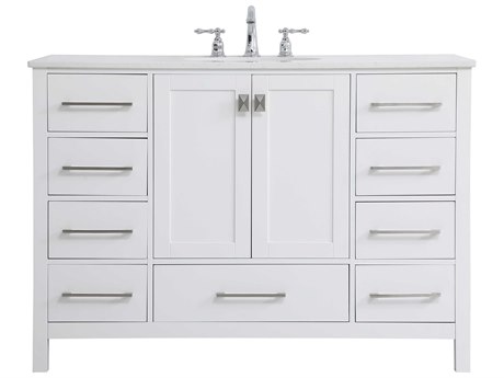 Elegant Lighting Irene White 48" Vanity