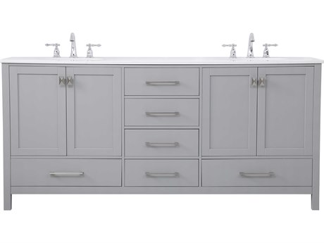 Elegant Lighting Irene Gray 72" Vanity