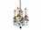 Elegant Lighting Lille Royal Cut Pewter & Crystal Four-Light 10'' Wide Mini Chandelier  EG9104D10PW