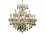 Elegant Lighting Maria Theresa Royal Cut Gold & Crystal 24-Light 36'' Wide Chandelier  EG2800D36G