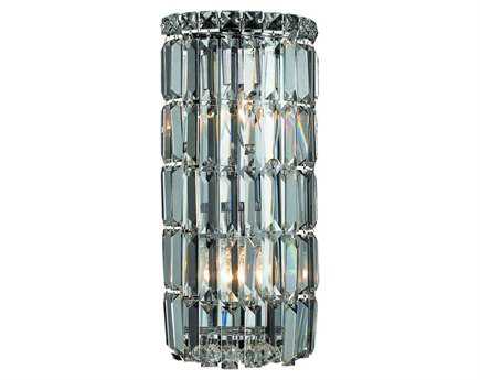 Elegant Lighting Maxime Chrome Clear Crystal Wall Sconce