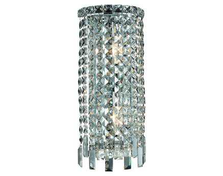 Elegant Lighting Maxime Chrome Clear Crystal Wall Sconce