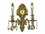 Elegant Lighting Monarch Royal Cut Pewter & Golden Teak Two-Light Wall Sconce  EG9602W10PWGT