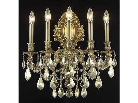 Elegant Lighting Monarch French Gold Crystal Wall Sconce