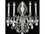 Elegant Lighting Monarch Royal Cut Pewter & Golden Teak Five-Light Wall Sconce  EG9605W21PWGT