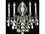 Elegant Lighting Monarch Royal Cut Pewter & Crystal Five-Light Wall Sconce  EG9605W21PW