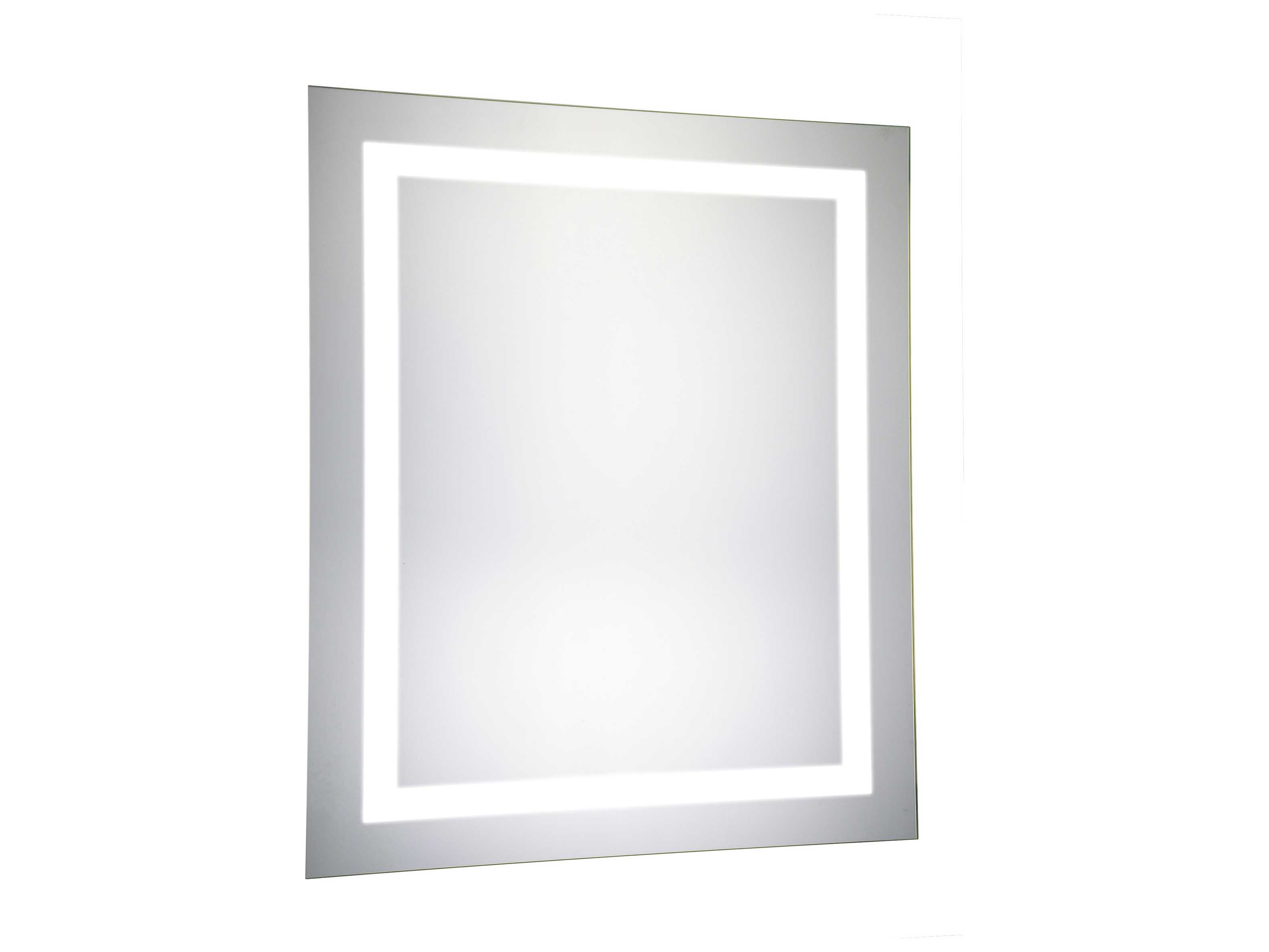 Elegant Lighting Nova Glossy White 20'' W x 30''H 5000K LED Rectangular