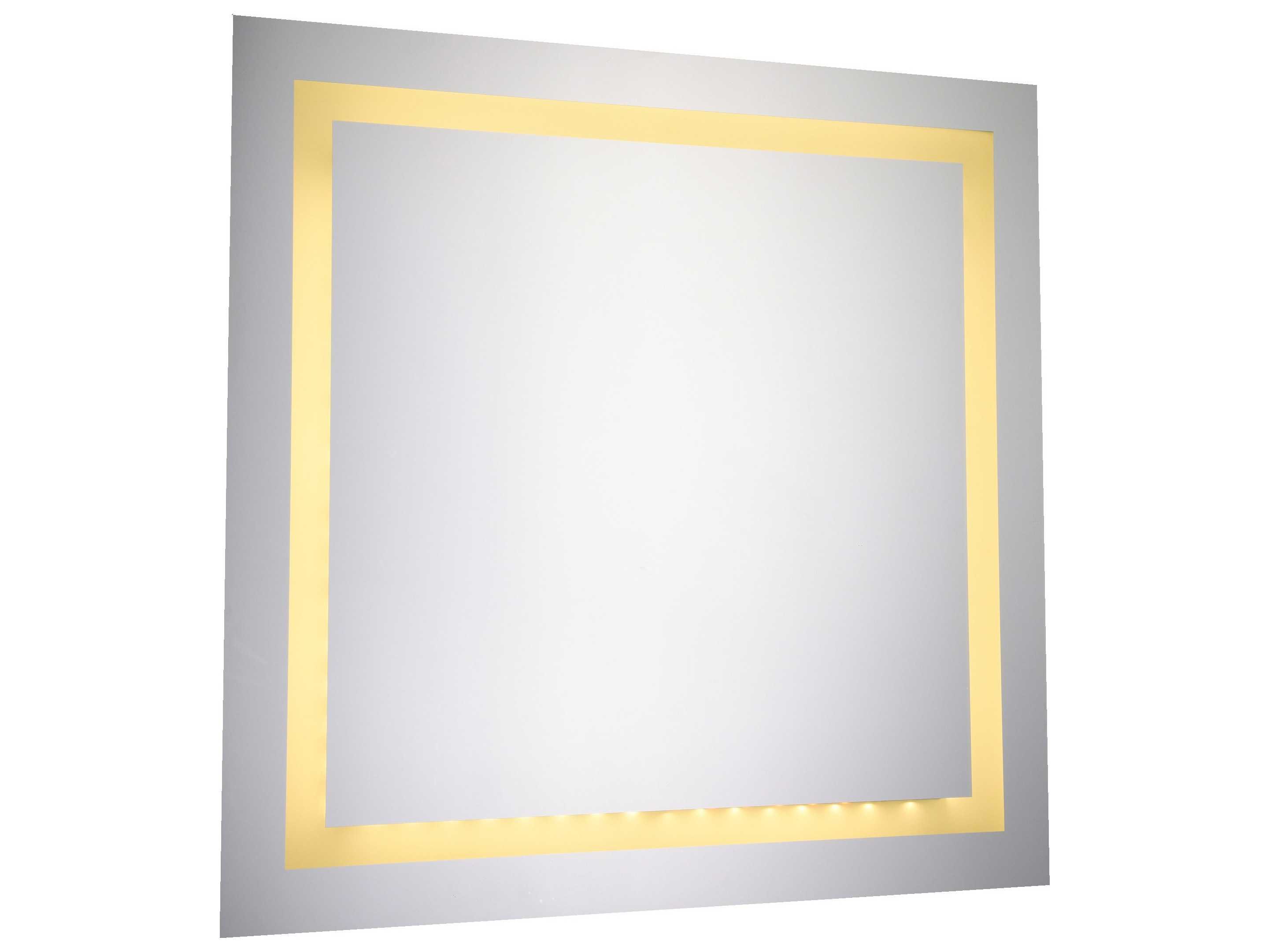 Elegant Lighting Nova Glossy White 28'' Wide 3000K LED Square Wall