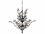Elegant Lighting Orchid Royal Cut Gold & Crystal Eight-Light 21'' Wide Chandelier  EG2011D21G