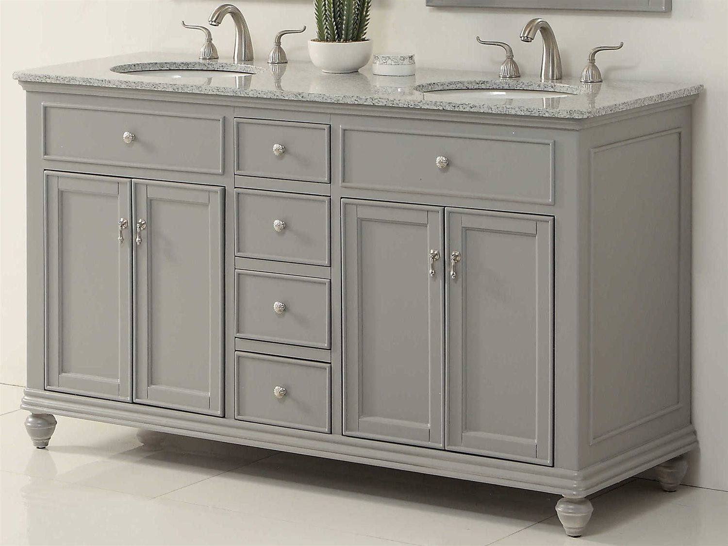 Elegant Lighting Otto Light Grey 60'' Wide Vanity EGVF12360DGR