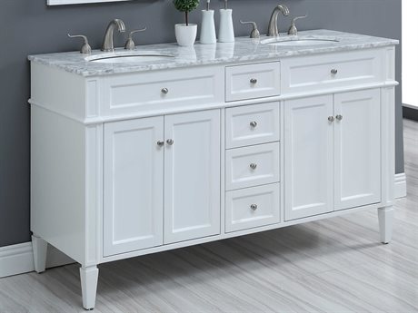 Elegant Lighting Park Avenue White 60" Vanity