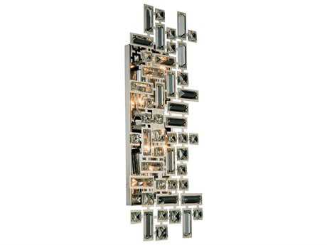 Elegant Lighting Picasso 4-Light Chrome Clear Crystal Wall Sconce