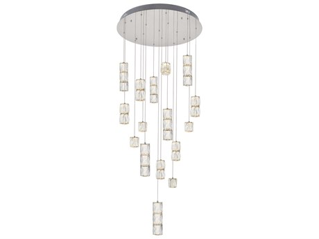 Elegant Lighting Polaris 16-Light6-Light Chrome Pendant