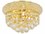 Elegant Lighting Primo Royal Cut Chrome & Crystal Three-Light 10'' Wide Flush Mount Light  EG1800F10C