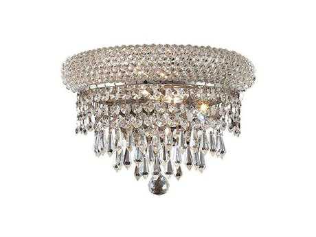 Elegant Lighting Primo Chrome Clear Crystal Wall Sconce