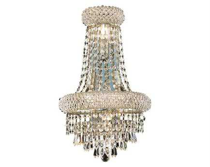 Elegant Lighting Primo Chrome Clear Crystal Wall Sconce