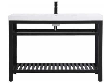 Elegant Lighting Raya Black 48" Vanity