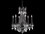 Elegant Lighting Rosalia Royal Cut Pewter & Crystal Six-Light 23'' Wide Chandelier  EG9206D23PW