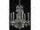Elegant Lighting Rosalia Royal Cut Pewter & Crystal Six-Light 23'' Wide Chandelier  EG9206D23PW