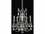 Elegant Lighting Rosalia 18" Wide 5-Light French Gold Clear Crystal Candelabra Chandelier  EG9205D18FG