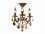 Elegant Lighting Rosalia Royal Cut Pewter & Crystal Three-Light 13'' Wide Semi-Flush Mount Light  EG9203F13PW