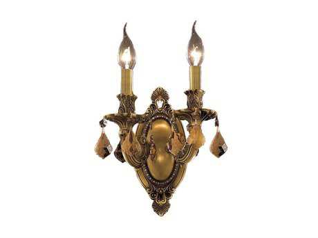 Elegant Lighting Rosalia French Gold Crystal Wall Sconce