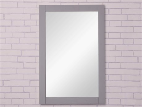 Elegant Lighting Saturn Medium Grey Rectangular Wall Mirror