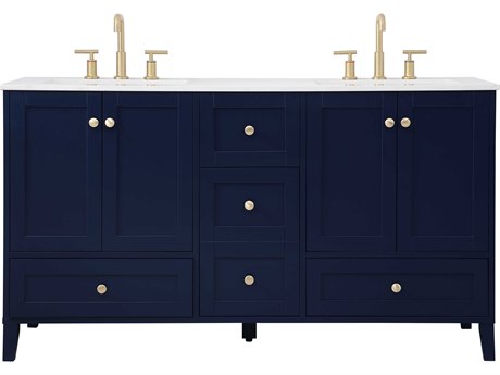 Elegant Lighting Sommerville Blue 60" Vanity