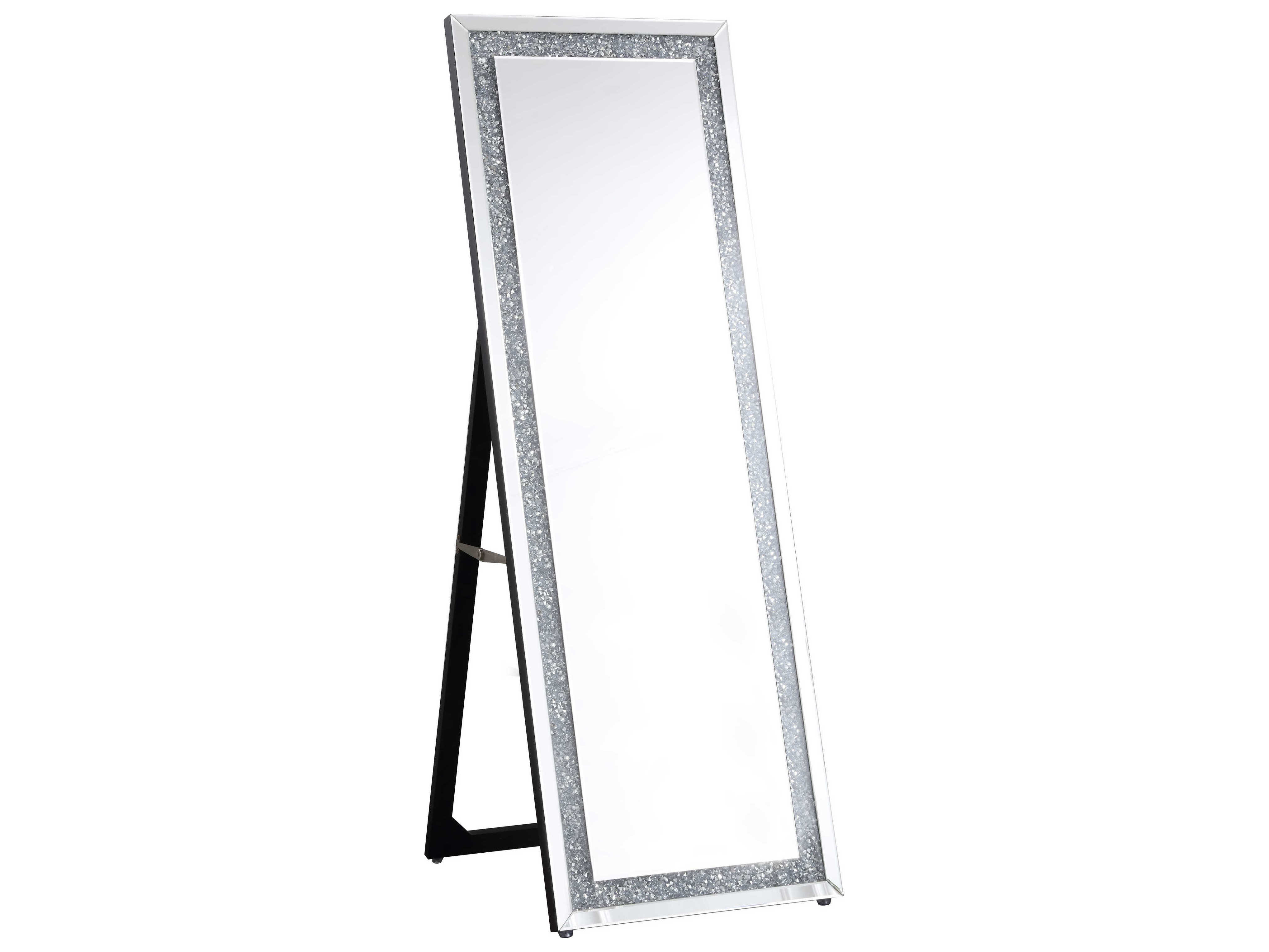 Elegant Lighting Sparkle Clear Floor Mirror Egmr9233