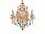 Elegant Lighting St. Francis Royal Cut Dark Bronze & Crystal 12-Light 28'' Wide Chandelier  EG2015D28DB