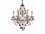 Elegant Lighting St. Francis 24" Wide 6-Light Dark Bronze Clear Crystal Candelabra Chandelier  EG2015D24DB