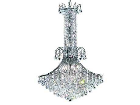 Elegant Lighting Toureg 16-Light Chrome Clear Crystal Empire Tiered Chandelier