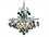 Elegant Lighting Toureg Royal Cut Gold & Crystal Six-Light 16'' Wide Mini Chandelier  EG8000D16G